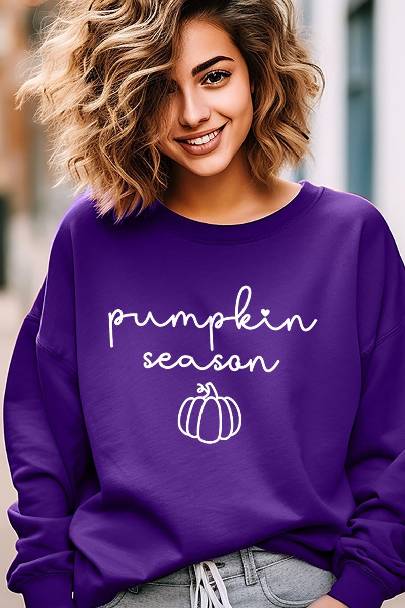 UL180P-E3152 Pumpkin Season Graphic Plus Sweatshirt $25
