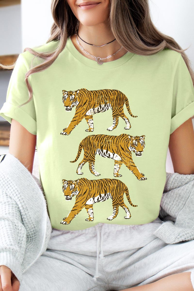 US3001-E3104 Retro Tigers Graphic Tee $12.5