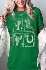 5000P-E3094 Western Cowgirl Card Graphic Plus Heavy Cotton Tee $12.75