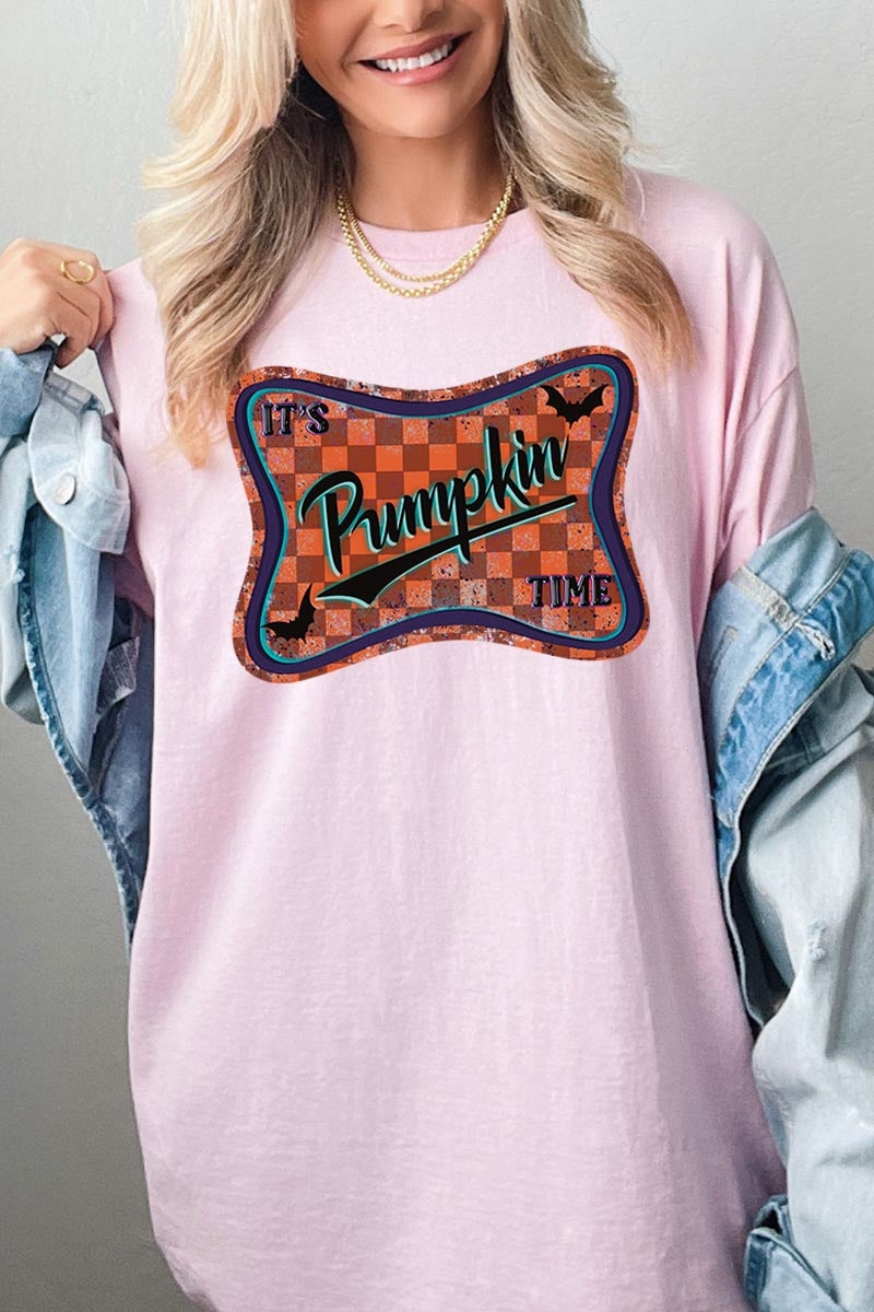5000P-E3144 Itu2019s pumpkin time Graphic Plus Heavy Cotton Tee $12.75