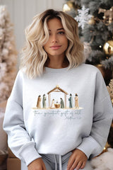 UL180-E3183 Nativity Gift Graphic Sweatshirt $20