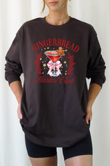 UL240P-E3216 Gingerbread Martini Club Graphic Plus Long Sleeve Tee $17