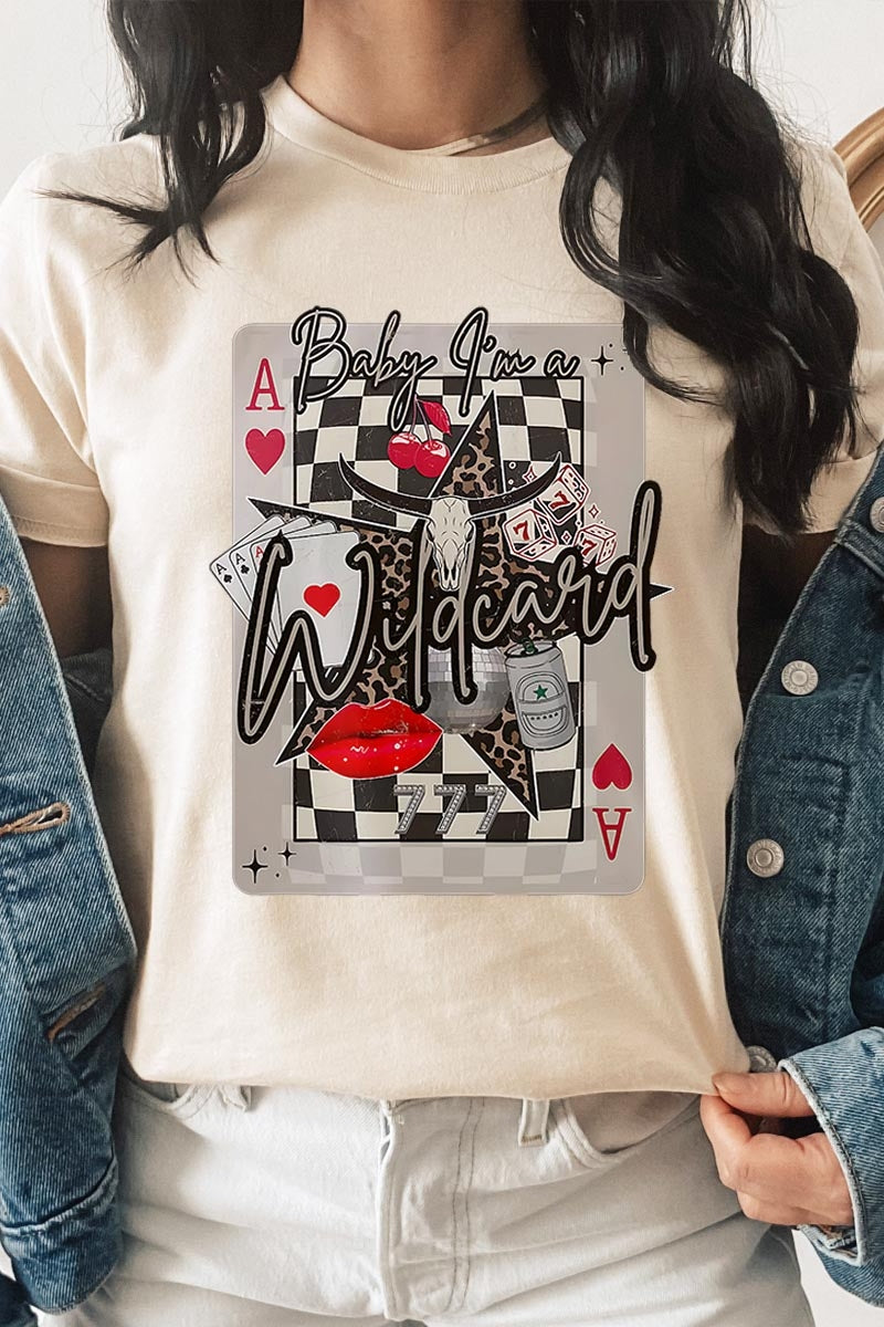 US3001P-E3099 Retro Wildcard Graphic Plus Tee $16