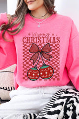 UL180-E3196 Cherry Ornament Christmas Graphic Sweatshirt $20
