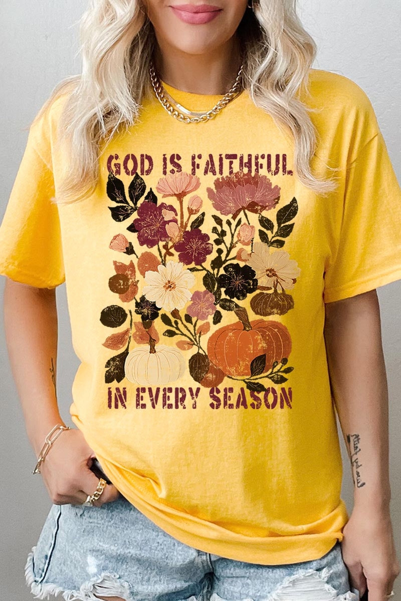5000-E3171 Faithful In Every Season Graphic Heavy Cotton Tee $9