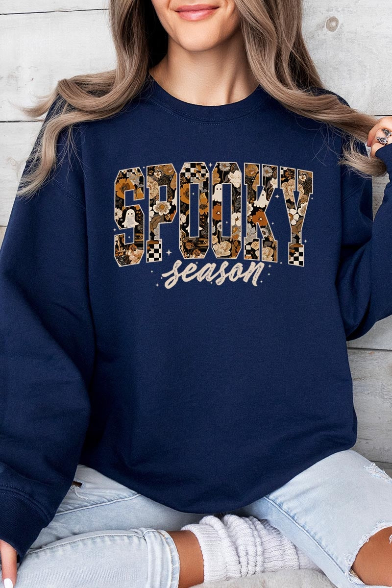 UL180-E3105 Spooky Season Halloween Graphic Sweatshirt $20