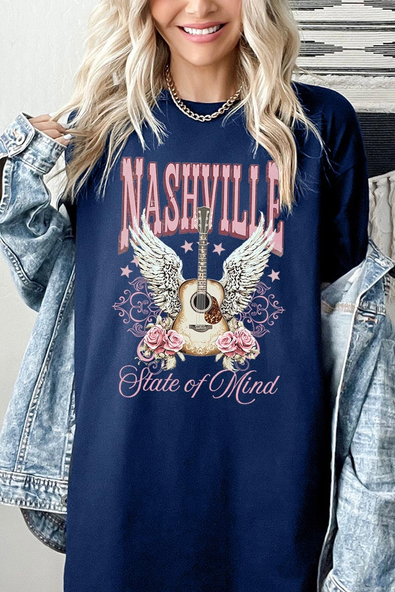 5000P-E3157 Nashville Rose Graphic Plus Heavy Cotton Tee $12.75