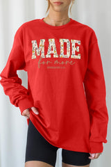 UL240-E3068 Made for More Faith Graphic Long Sleeve Tee $13.75