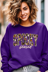UL180-E3105 Spooky Season Halloween Graphic Sweatshirt $20