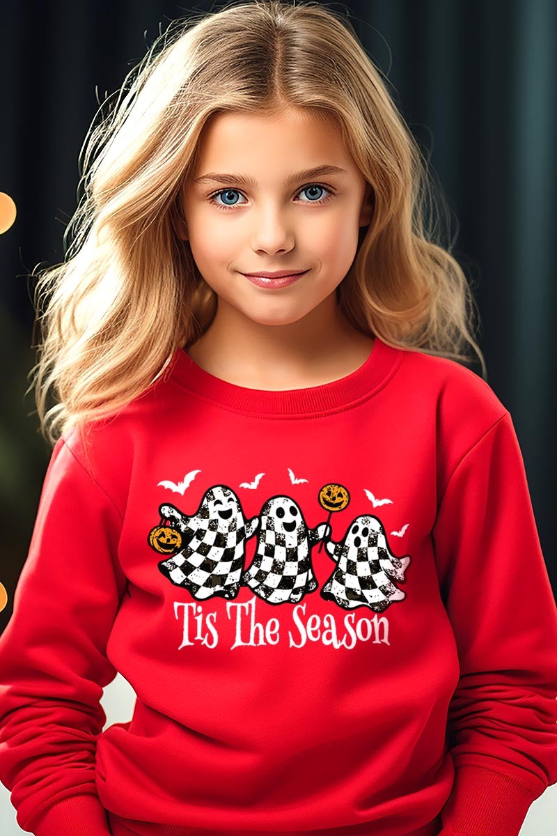 UL180B-E3124Z Retro Ghosts Kids Graphic Sweatshirt $20