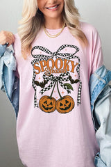 5000-E3085 Pumpkin Cherries Graphic Heavy Cotton Tee $9