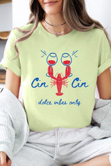 US3001P-E3069 Cin Cin Lobster Celebration Graphic Plus Tee $16