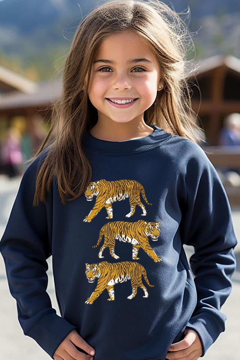 UL180B-E3104Z Retro Tigers Kids Graphic Sweatshirt $20
