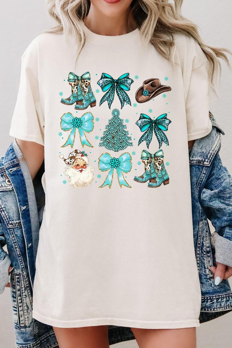 5000-E3180 Western Christmas Graphic Heavy Cotton Tee $9