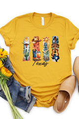 US3001P-E3061TX Texas State Brushstroke Graphic Plus Tee $16
