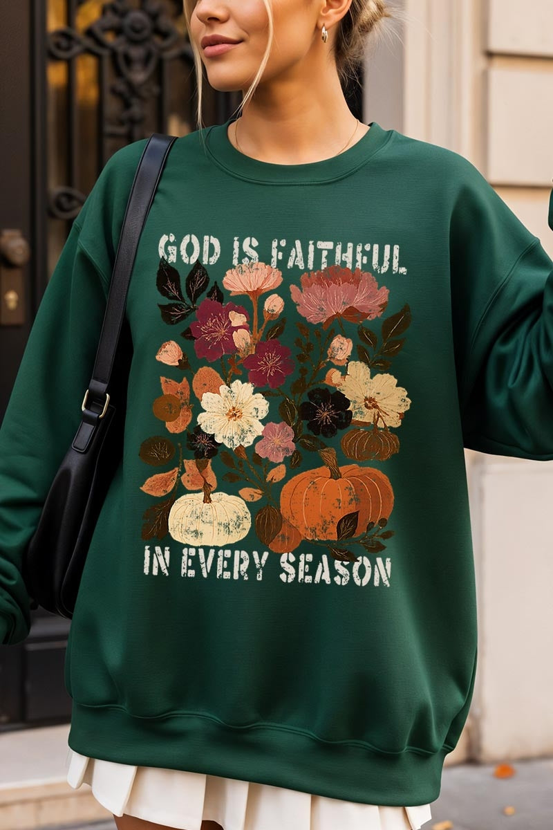 UL180-E3171 Faithful In Every Season Graphic Sweatshirt $20