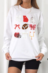 UL240-E3080 Georgia Football Graphic Long Sleeve Tee $13.75