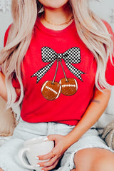 US3001P-E3055 Football Cherries Graphic Plus Tee $16