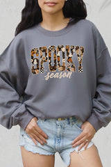UL180-E3105 Spooky Season Halloween Graphic Sweatshirt $20