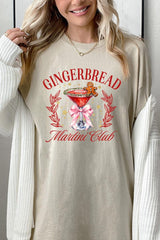 5000-E3216 Gingerbread Martini Club Graphic Heavy Cotton Tee $9