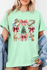 5000P-E3219 Nativity Scene Christmas Graphic Plus Heavy Cotton Tee $12.75