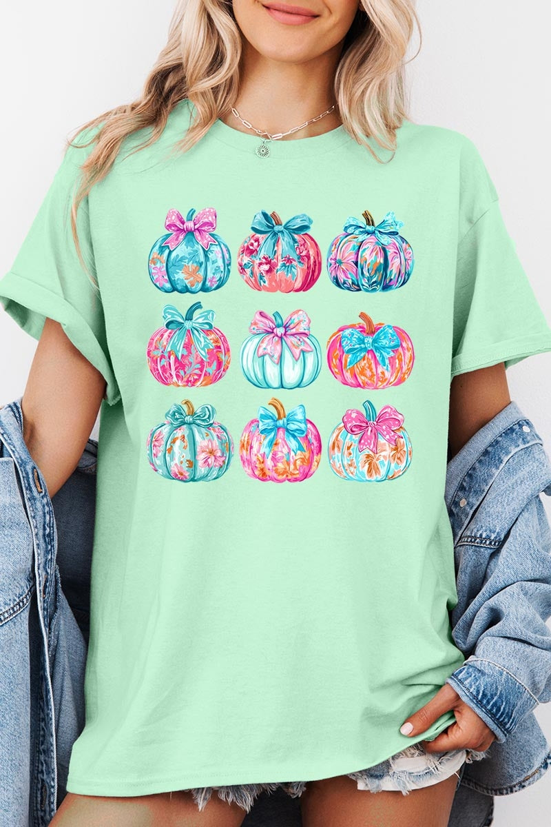 5000-E3137 Coquette Pumpkin Graphic Heavy Cotton Tee $9