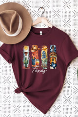 US3001P-E3061TX Texas State Brushstroke Graphic Plus Tee $16