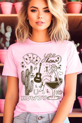 US3001-E3097 Cowgirl Country Music Graphic Tee $12.5