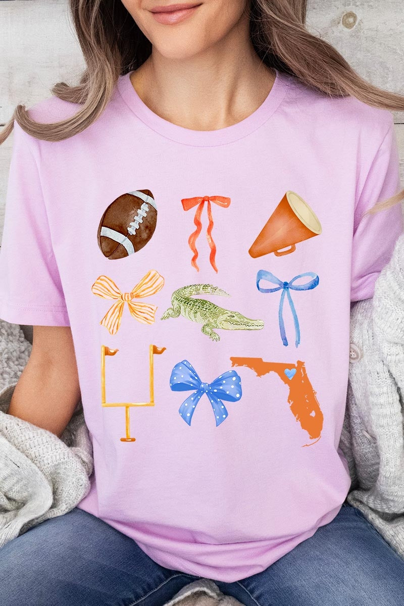 US3001P-E3078 Florida Football Graphic Plus Tee $16