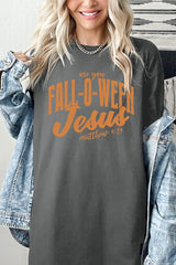 5000-E3143 Are You Fall O Ween Jesus Graphic Heavy Cotton Tee $9