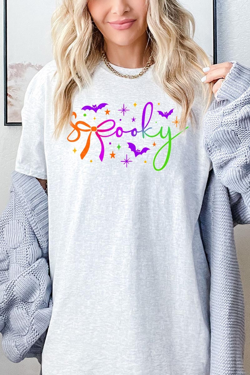 5000P-E3109 Spooky Halloween Graphic Plus Heavy Cotton Tee $12.75
