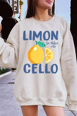 UL180-E3056 Limoncello Graphic Sweatshirt $20