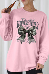 UL240-E3193 Hunters Wives Social Club Graphic Long Sleeve Tee $13.75