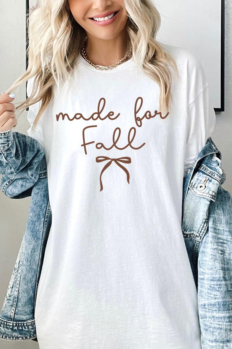 5000P-E3151 Made For Fall Graphic Plus Heavy Cotton Tee $12.75