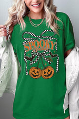 5000-E3085 Pumpkin Cherries Graphic Heavy Cotton Tee $9