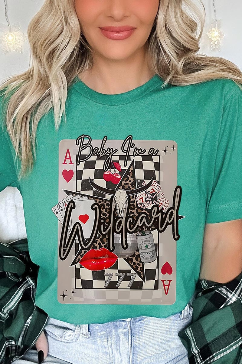 US3001P-E3099 Retro Wildcard Graphic Plus Tee $16