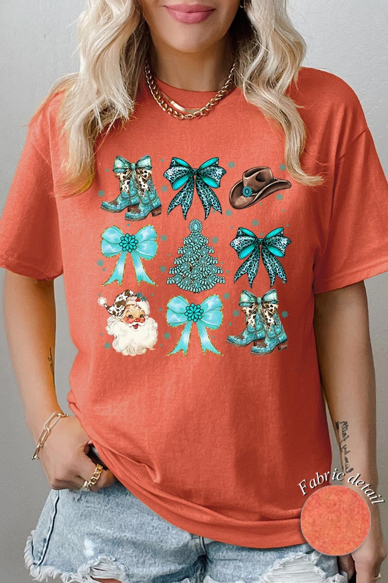 5000-E3180 Western Christmas Graphic Heavy Cotton Tee $9