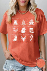 5000-E3215 Christmas Icons Graphic Heavy Cotton Tee $9