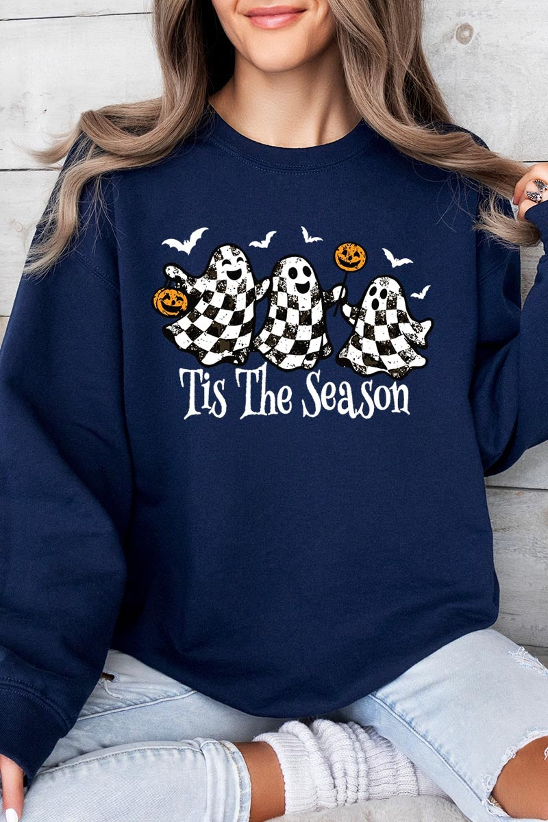 UL180P-E3124 Retro Ghosts Graphic Plus Sweatshirt $25