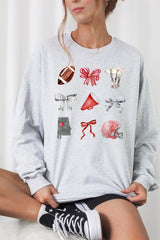 UL240-E3076 Alabama Football Graphic Long Sleeve Tee $13.75