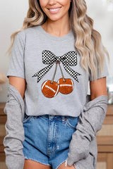 US3001P-E3055 Football Cherries Graphic Plus Tee $16