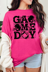 5000-E3073 Distressed Game Day Graphic Heavy Cotton Tee $9