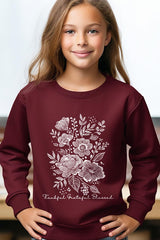 UL180B-E3155Z Neutral Thanksgiving Kids Graphic Sweatshirt $20