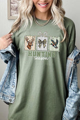 5000-E3192 Deer & Duck Hunting Season Graphic Heavy Cotton Tee $9