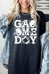 5000P-E3073 Distressed Game Day Graphic Plus Heavy Cotton Tee $12.75