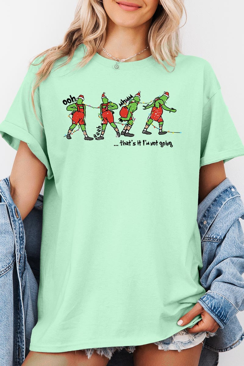 5000-E3203 Grinch Funny Christmas Graphic Heavy Cotton Tee $9
