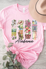 US3001P-E3061AL Alabama State Brushstroke Graphic Plus Tee $16