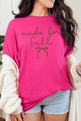 5000-E3151 Made For Fall Graphic Heavy Cotton Tee $9