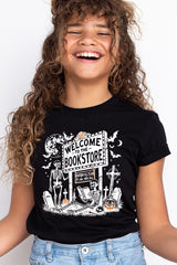 US3001Y-E3122Z Bookstore Halloween Kids Graphic Tee $11