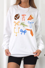 UL240-E3078 Florida Football Graphic Long Sleeve Tee $13.75